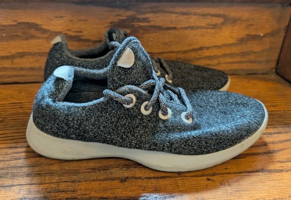 ALLBIRDS dark gray merino wool Runners Shoes Sneakers Women's 8